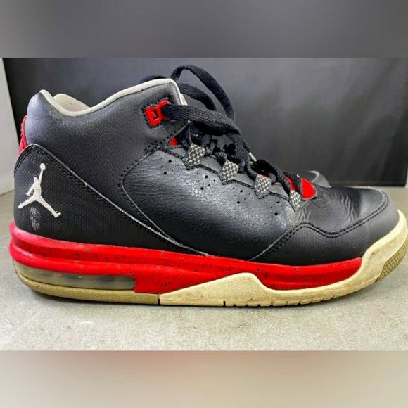 Nike Boys Air Jordan Flight Origin 2  Black Basketball Shoes Sneakers 6.5Y - Picture 2 of 7